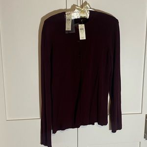 NWT ANN TAYLOR TANK & CARDIGAN SET